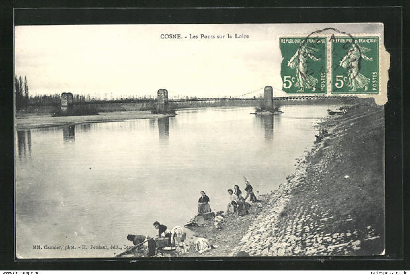 CPA Cosne, Les Ponts Sur La Loire  - Cosne Cours Sur Loire