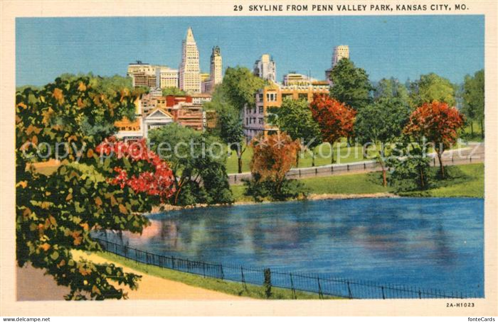 73508234 Kansas_City_Missouri Skyline From Penn Valley Park - Altri & Non Classificati