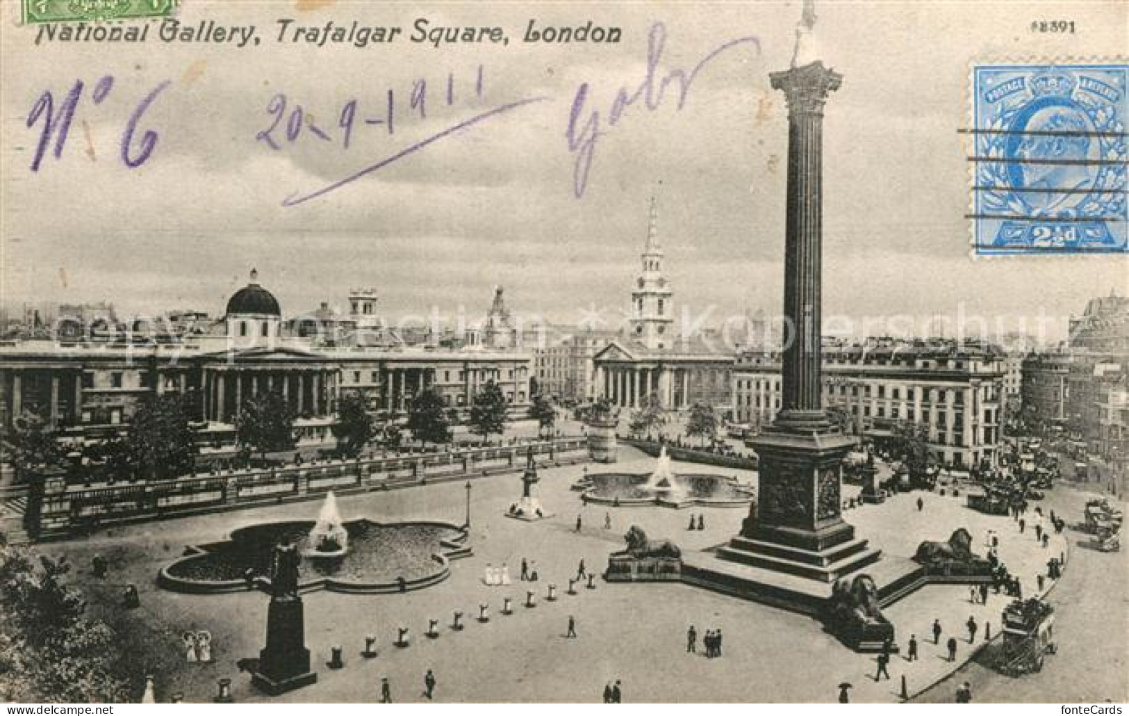 73508148 London National Gallery Trafalgar Square - Andere & Zonder Classificatie