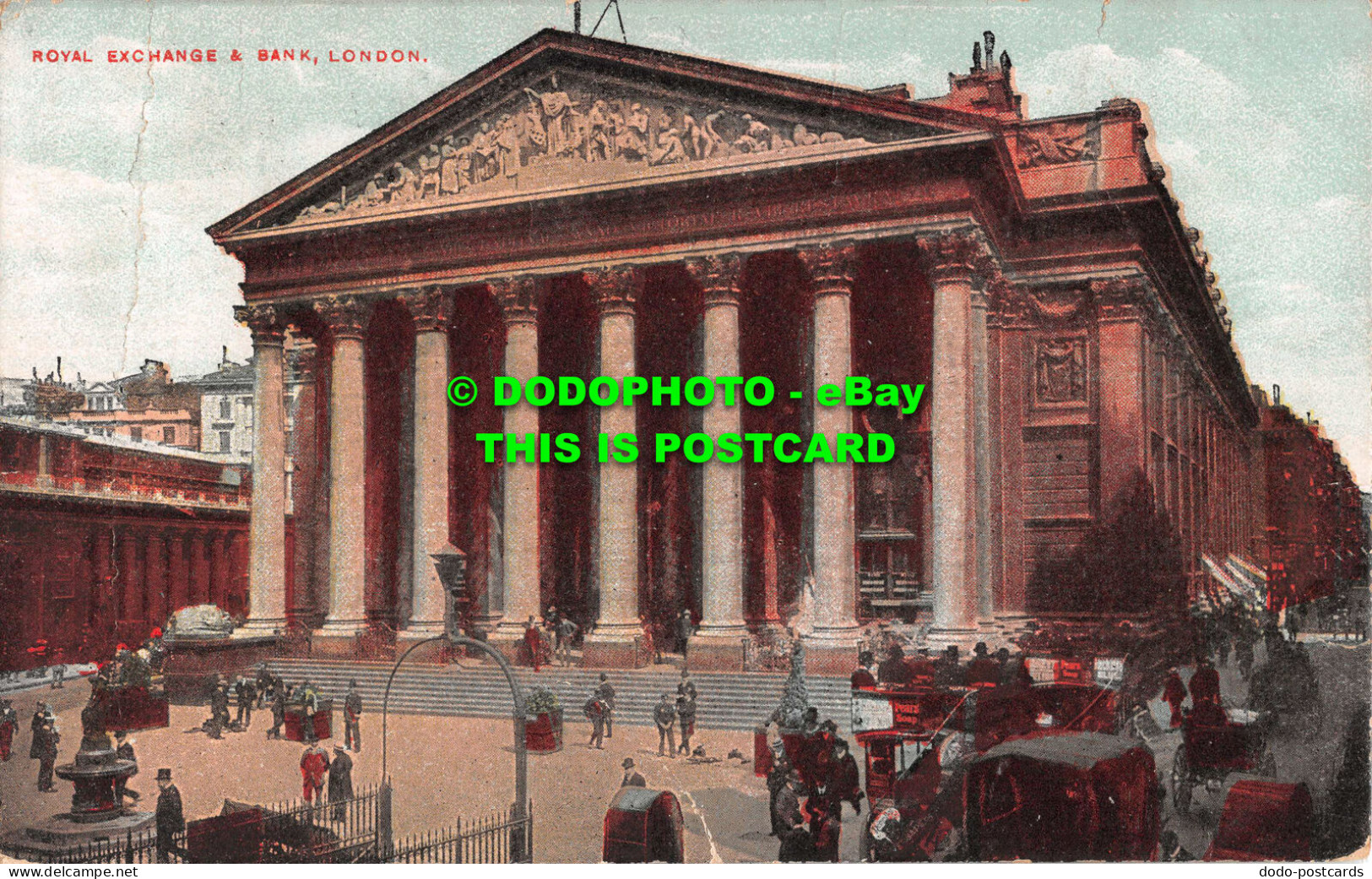 R534494 London. Royal Exchange And Bank. 1907 - Andere & Zonder Classificatie