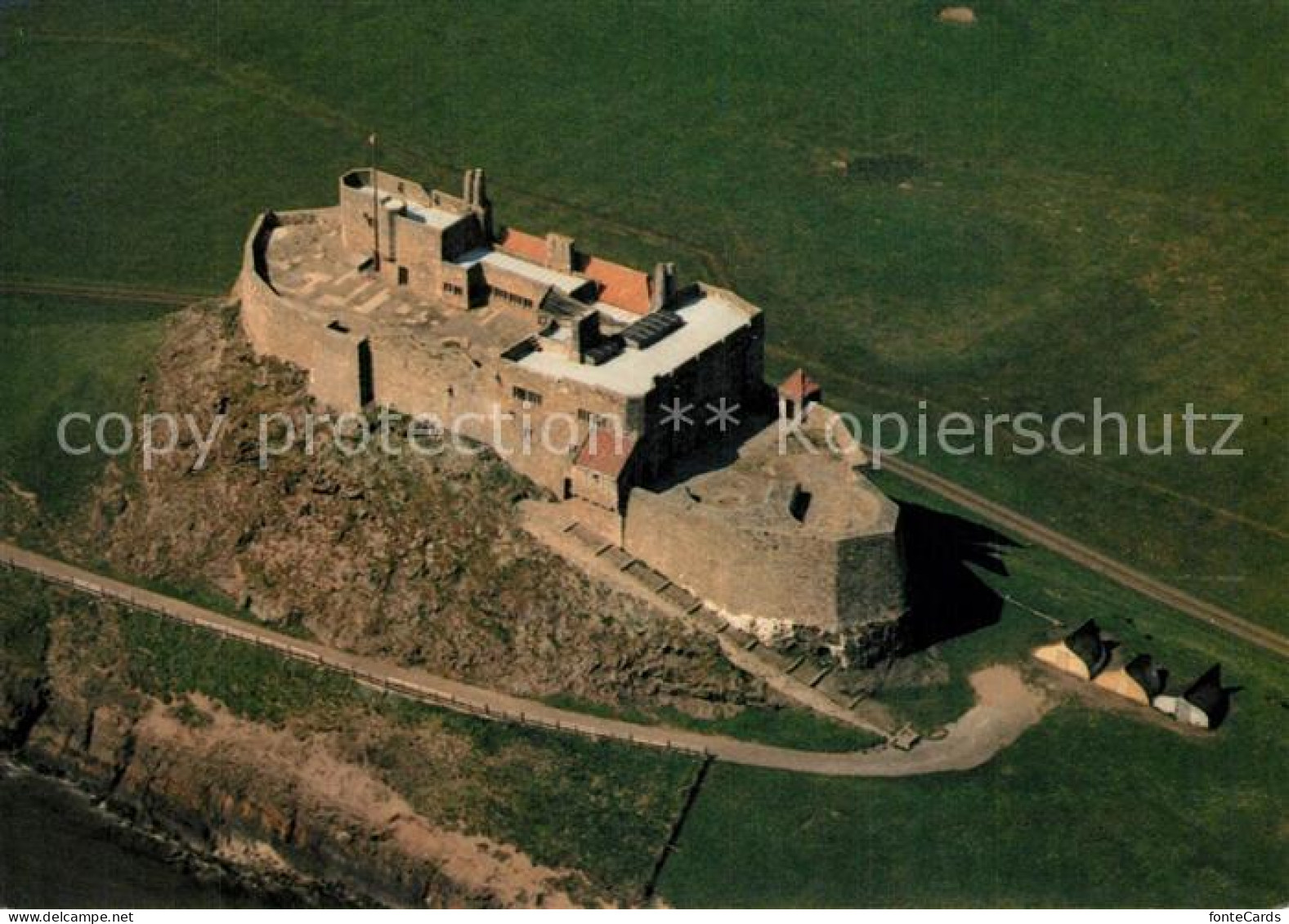 73491725 Morpeth Castle Morpeth Lindisfarne Castle Air View  - Other & Unclassified