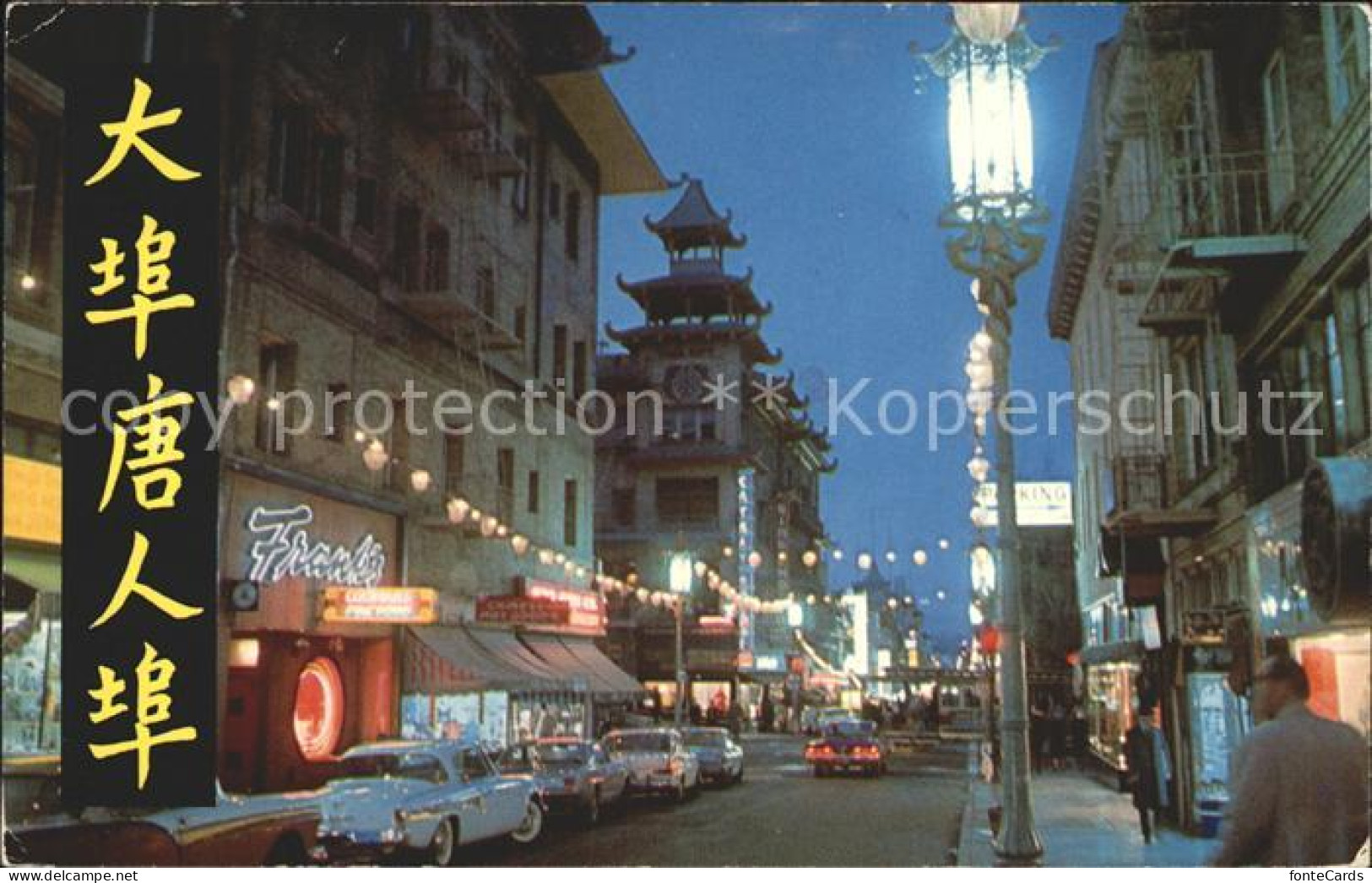 72228576 San_Francisco_California Chinatown And Grant Avenue At Night - Otros & Sin Clasificación