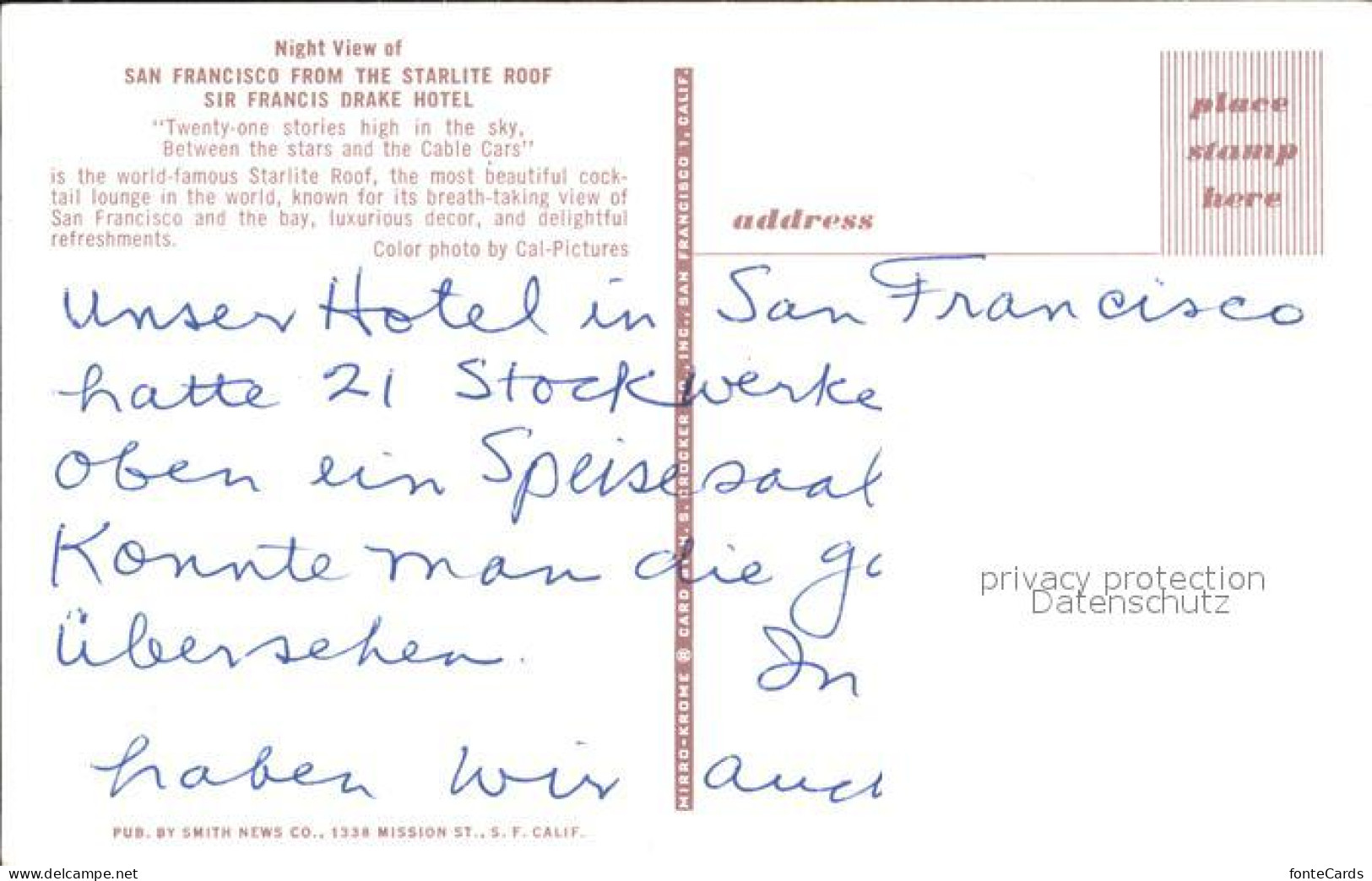 72226261 San_Francisco_California Starlite-Roof Im Sir-Francis-Drake-Hotel - Other & Unclassified