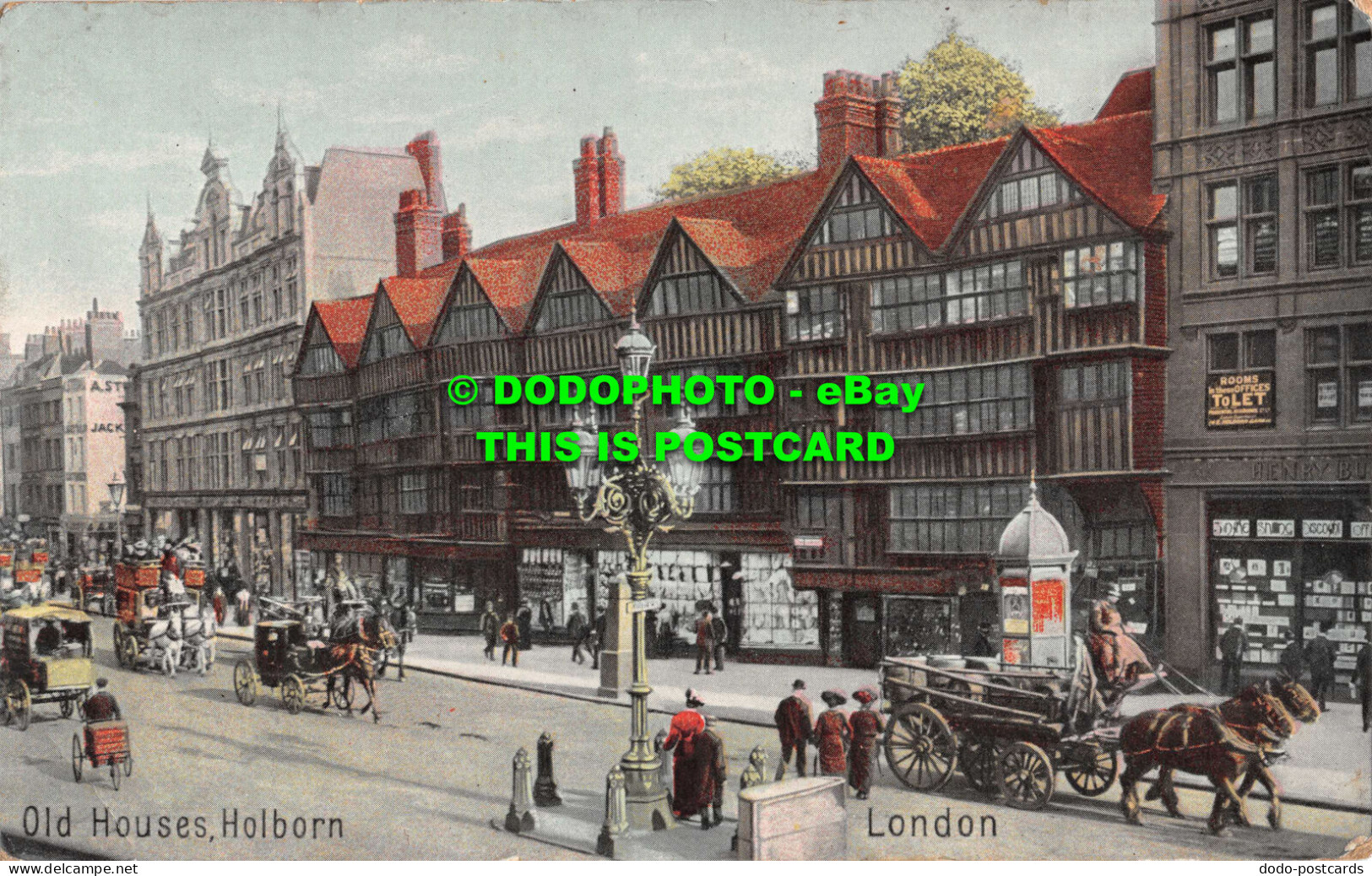 R534236 Holborn. London. Old Houses. London View - Andere & Zonder Classificatie