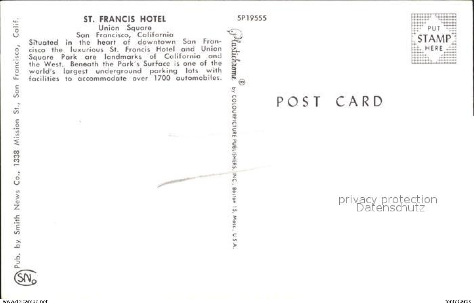 72222135 San_Francisco_California St. Francis Hotel - Andere & Zonder Classificatie