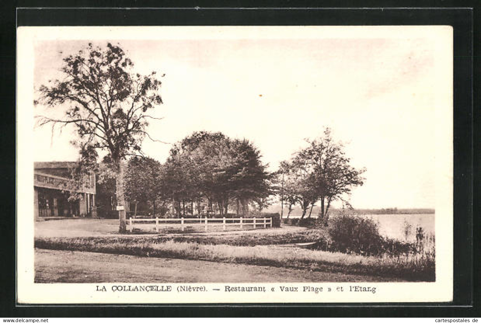 CPA La Collancelle, Restaurant Vaux Plage Et L`Etang  - Andere & Zonder Classificatie