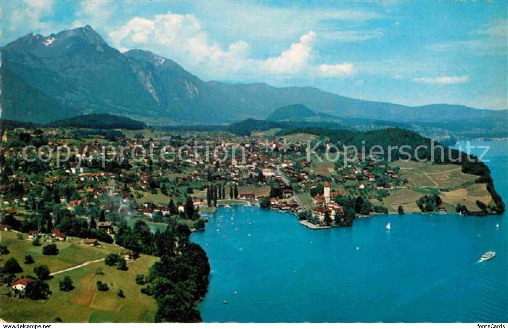 12759608 Spiez BE Thunersee Fliegeraufnahme Spiez - Autres & Non Classés