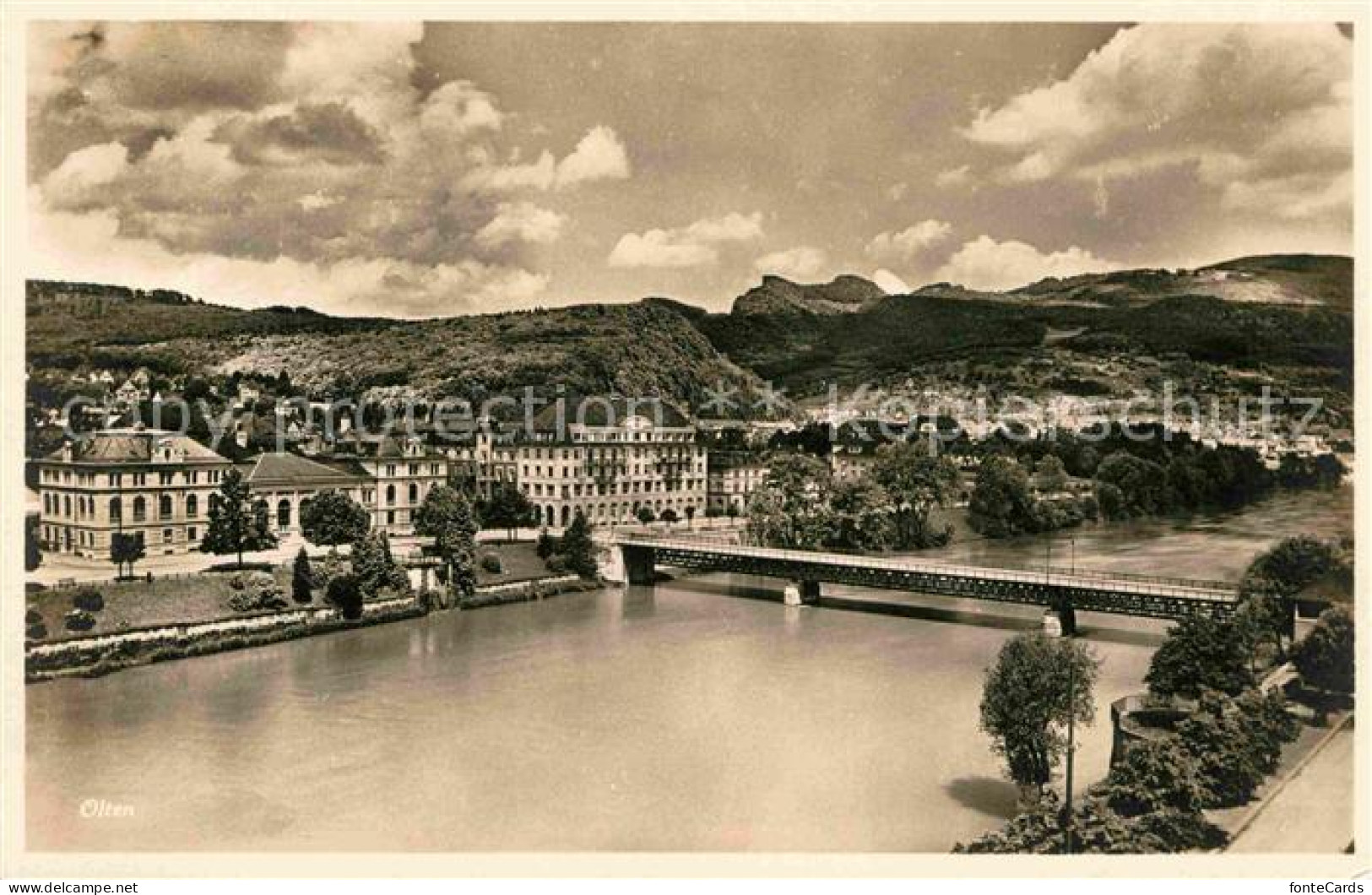 12759594 Olten Fliegeraufnahme Mit Bruecke Olten - Sonstige & Ohne Zuordnung