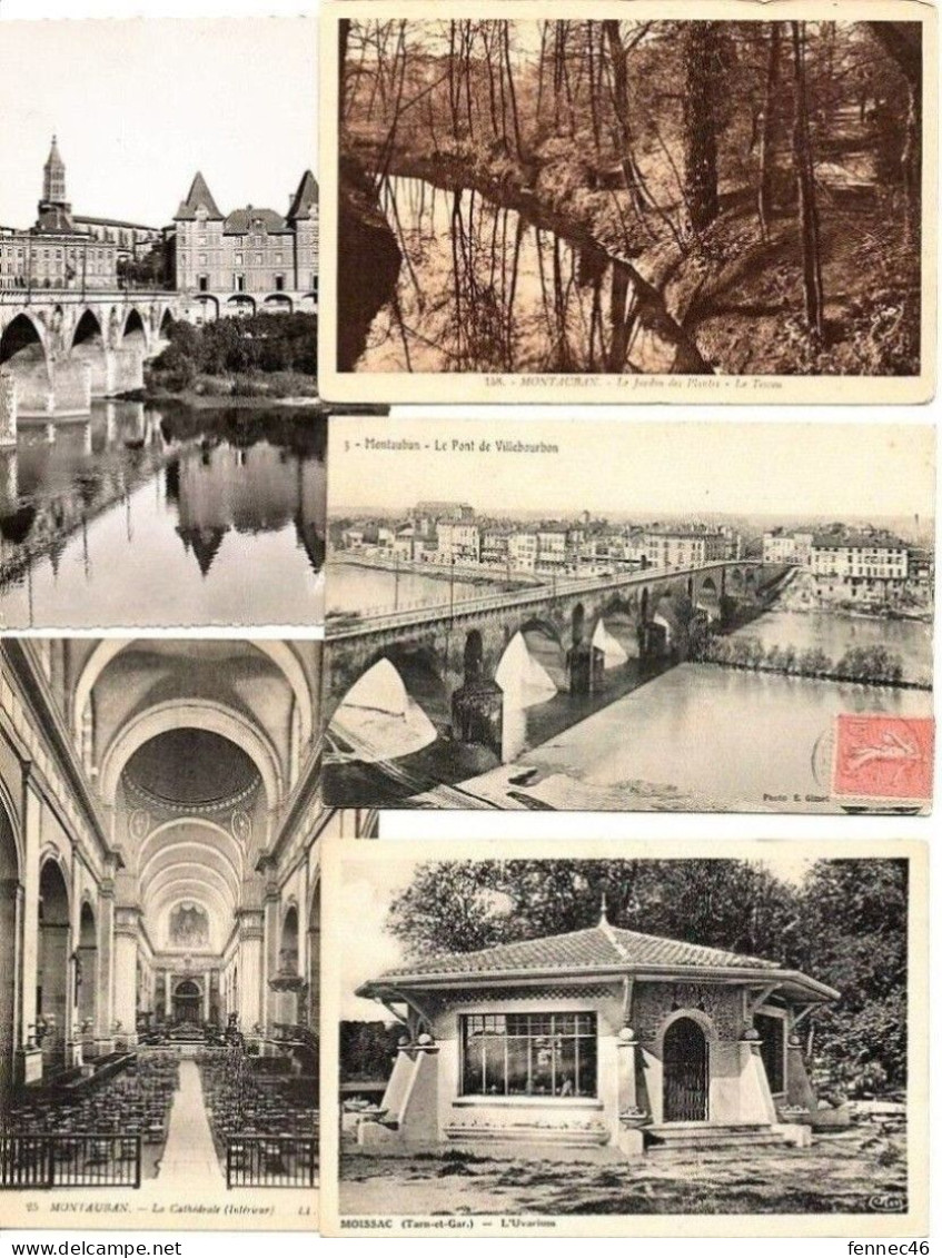 * Lot De 40-CPA-CPSM- Que Des Petits Formats Sur Le Tarn Et Garonne (82) - 5 - 99 Cartoline