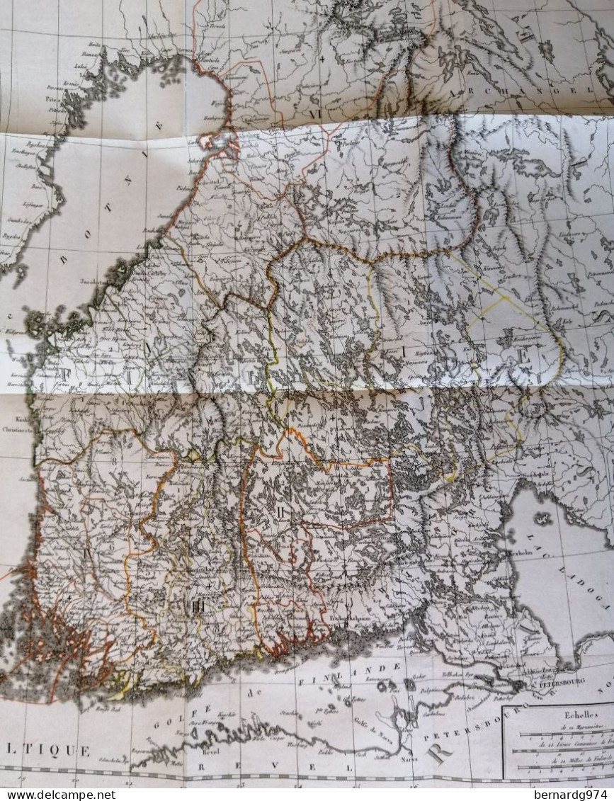 Finlande Finland Heligoland : Antique Book  Malte Brun With Two Maps (1808) - Mapas Geográficas