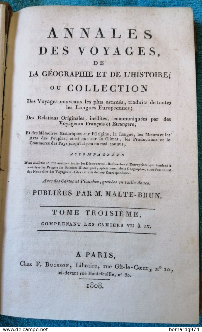 Finlande Finland Heligoland : antique book  Malte Brun with two maps (1808)