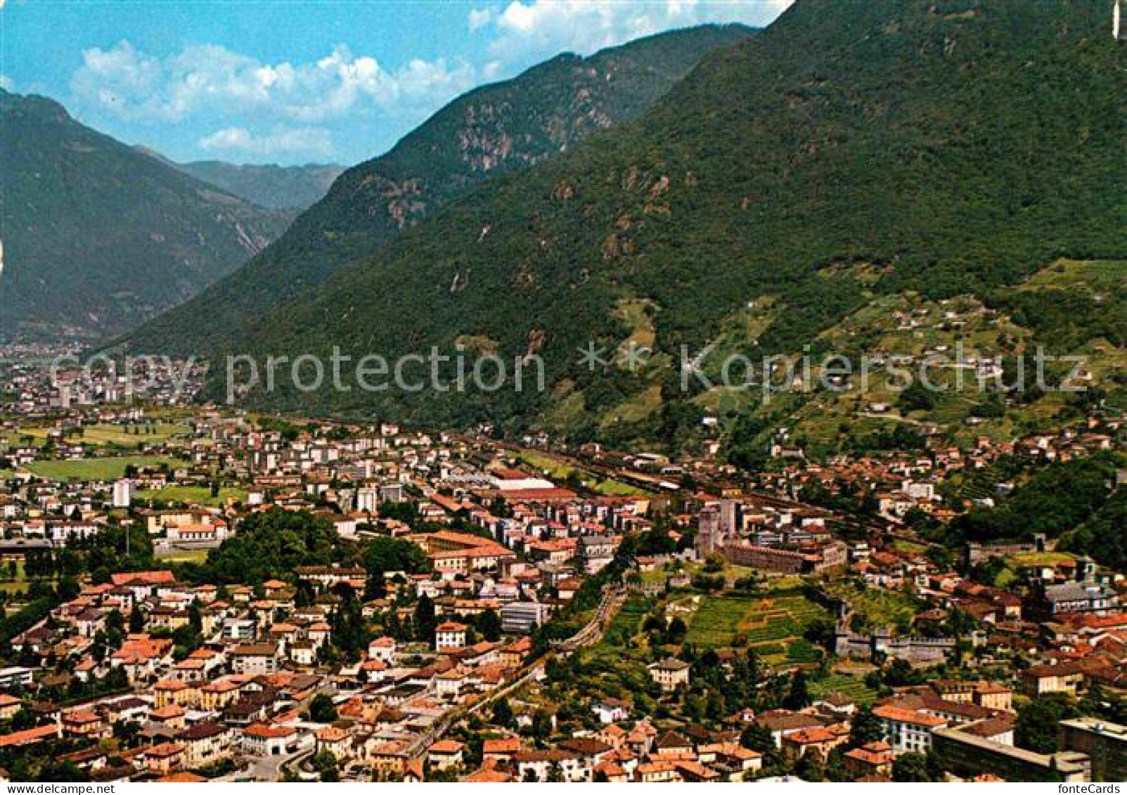 12751738 Bellinzona Panorama Dall Aereo Bellinzona - Altri & Non Classificati