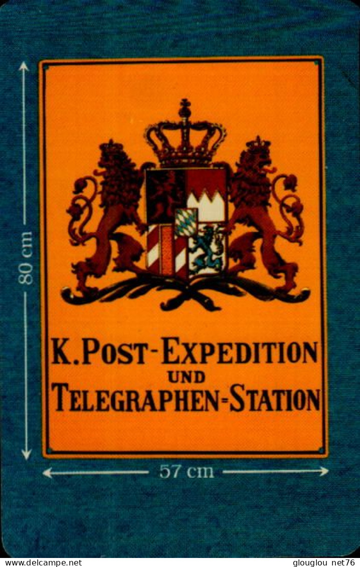 TELECARTE ETRANGERE...K.POST-EXPEDITION....TELEGRAPHEN STATION - Telephones