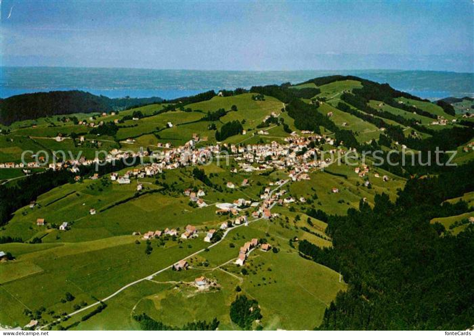 12751318 Rehetobel Fliegeraufnahme Mit Bodensee Rehetobel - Autres & Non Classés