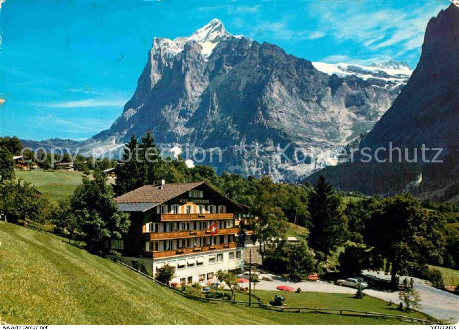 12751293 Grindelwald Hotel Lauberhorn Mit Wetterhorn Grindelwald - Autres & Non Classés