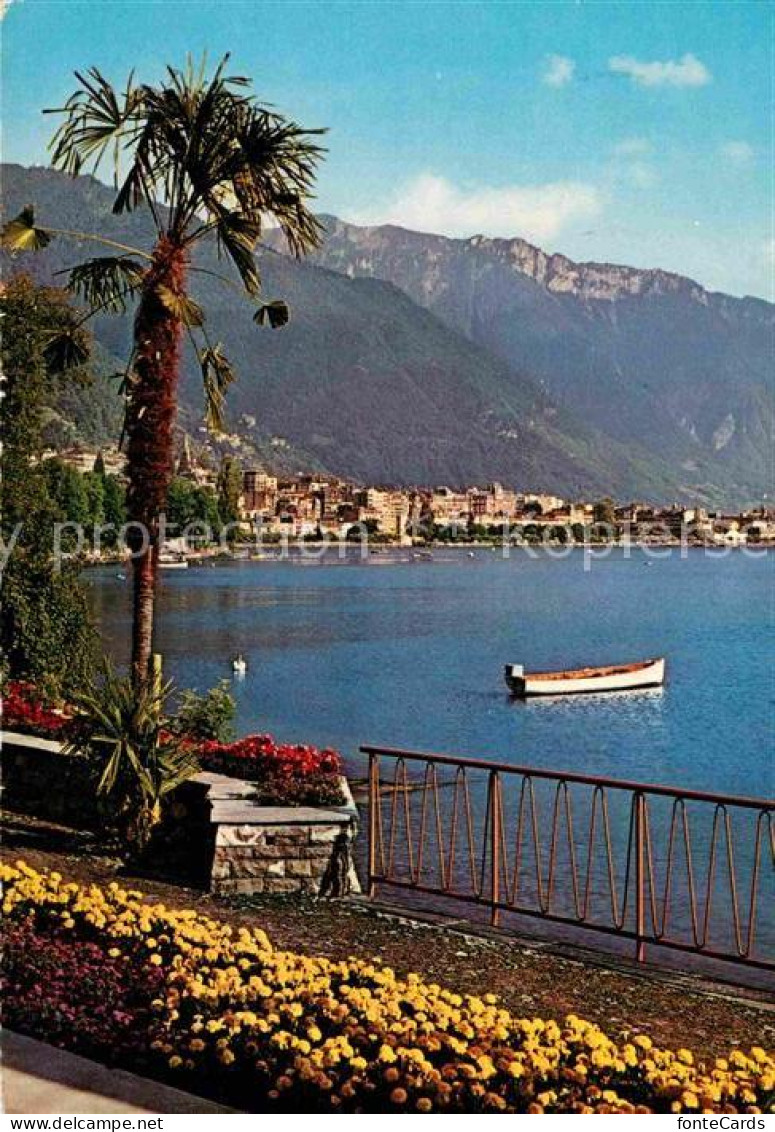 12748881 Montreux VD Quai Des Fleurs Lac Leman Genfersee Montreux - Other & Unclassified