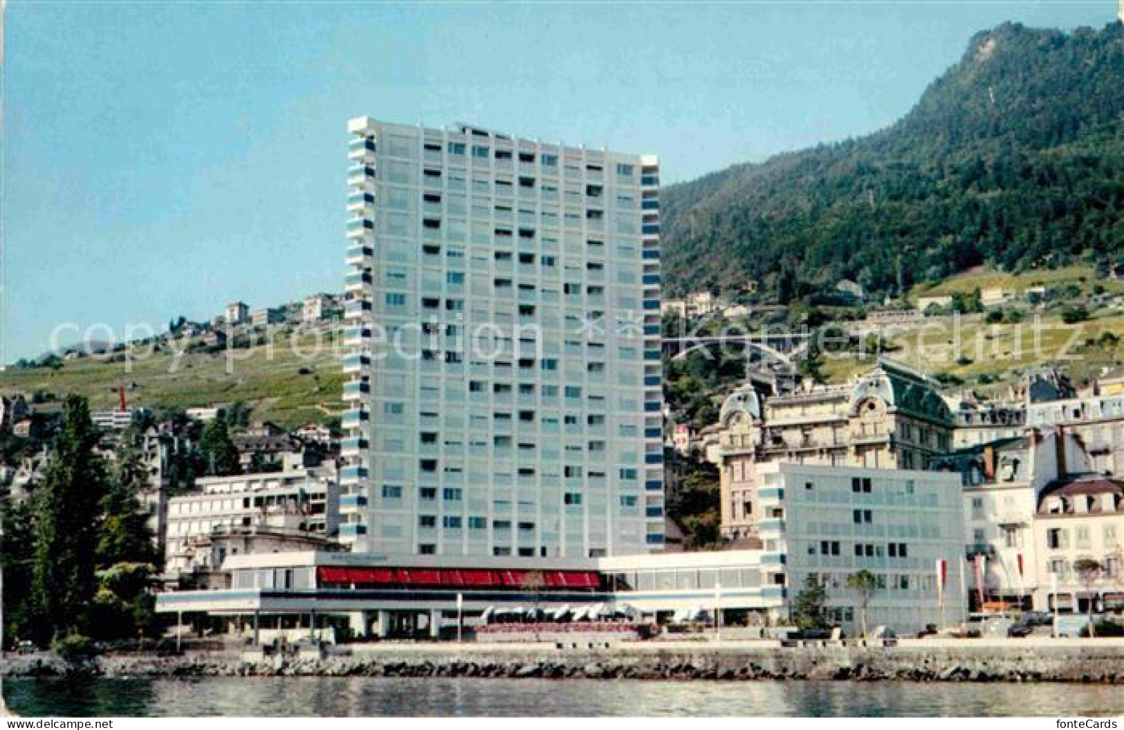 12744152 Montreux VD Eurotel Depuis Le Lac Montreux - Altri & Non Classificati