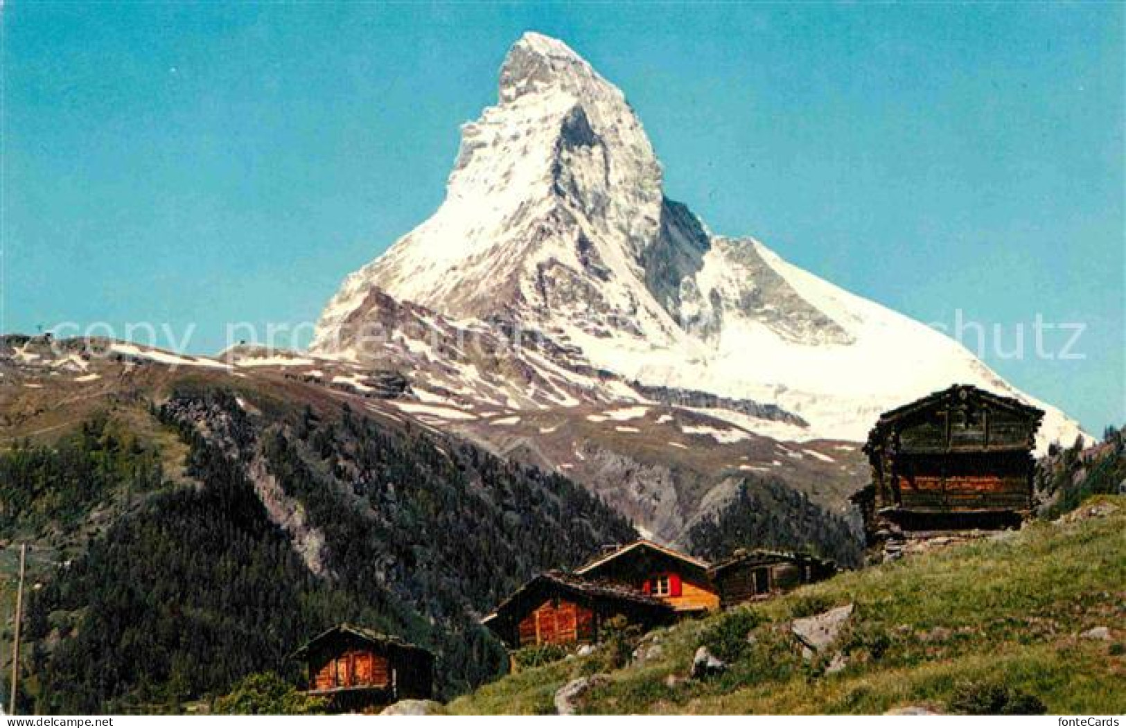 12743210 Zermatt VS Le Cervin Matterhorn Berghuetten Walliser Alpen Zermatt - Andere & Zonder Classificatie