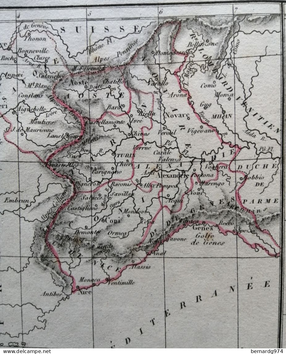 Stati Sardi Sardegna: Tre Antiche Mappe Del XIX Secolo - Geographische Kaarten