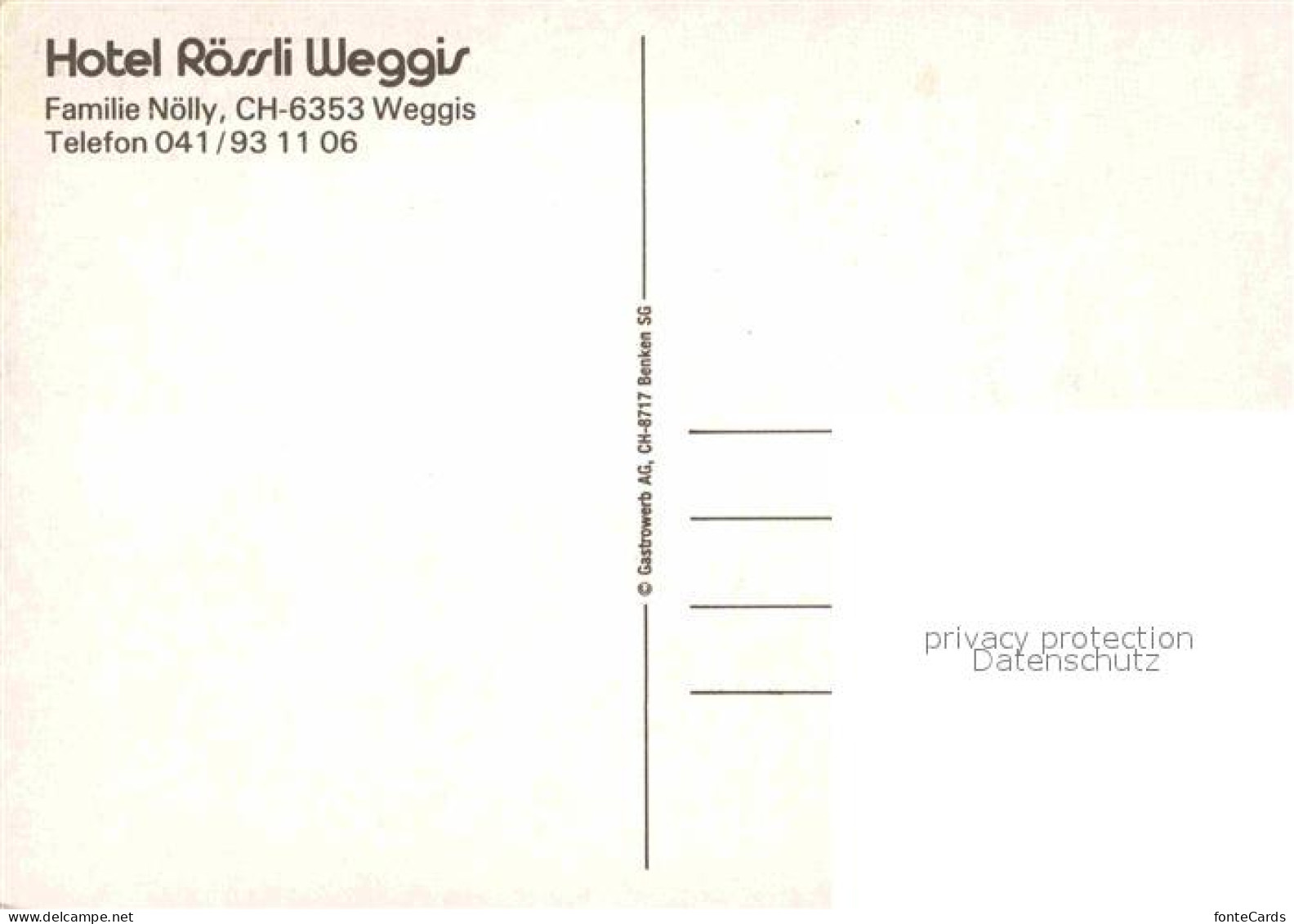 12740348 Weggis Vierwaldstaettersee Hotel Roessli Weggis Weggis - Altri & Non Classificati