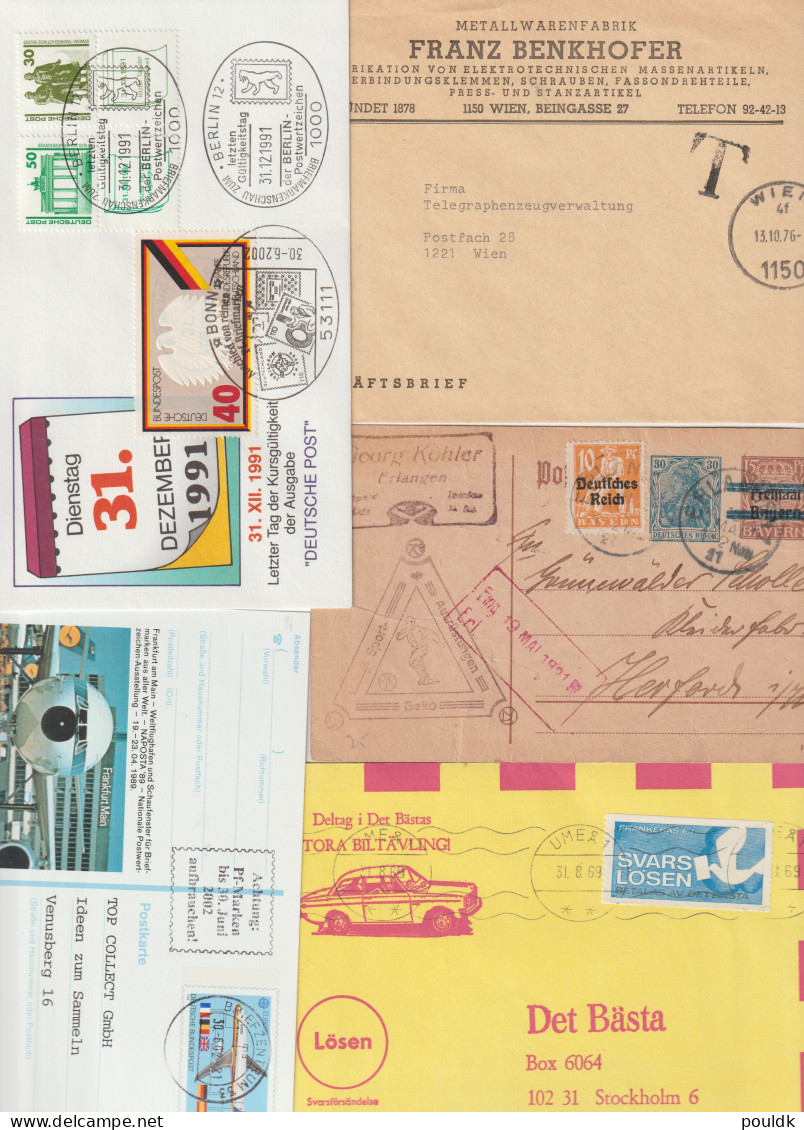 Postal History In All Formats, New & Old. 25 Covers. Check Pictures Carefully. Postal Weight 0,170 Kg. Please Read Sales - Sammlungen (ohne Album)