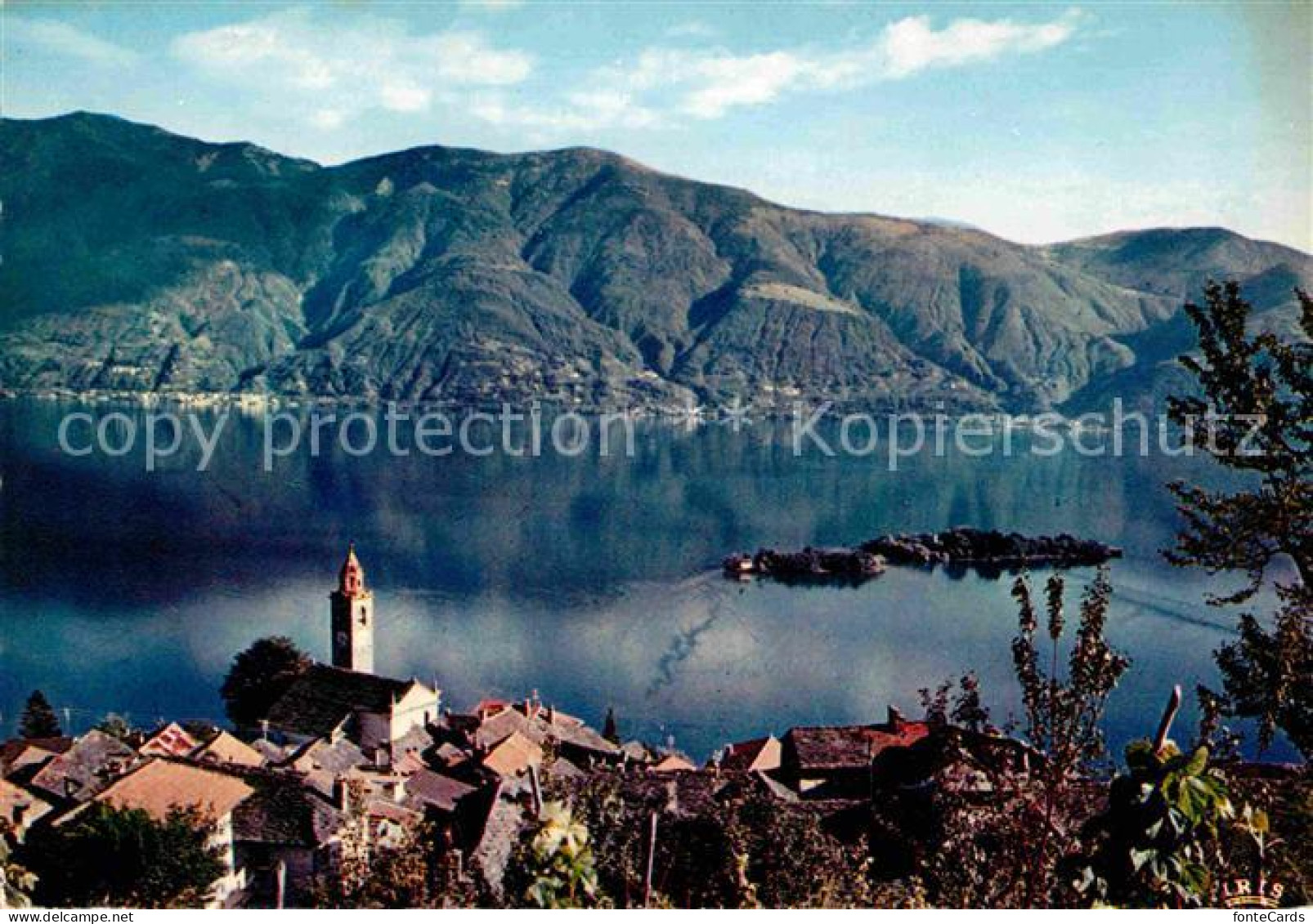 12738984 Ronco Sopra Ascona Panorama Blick Ueber Den Lago Maggiore Alpen Ronco S - Altri & Non Classificati