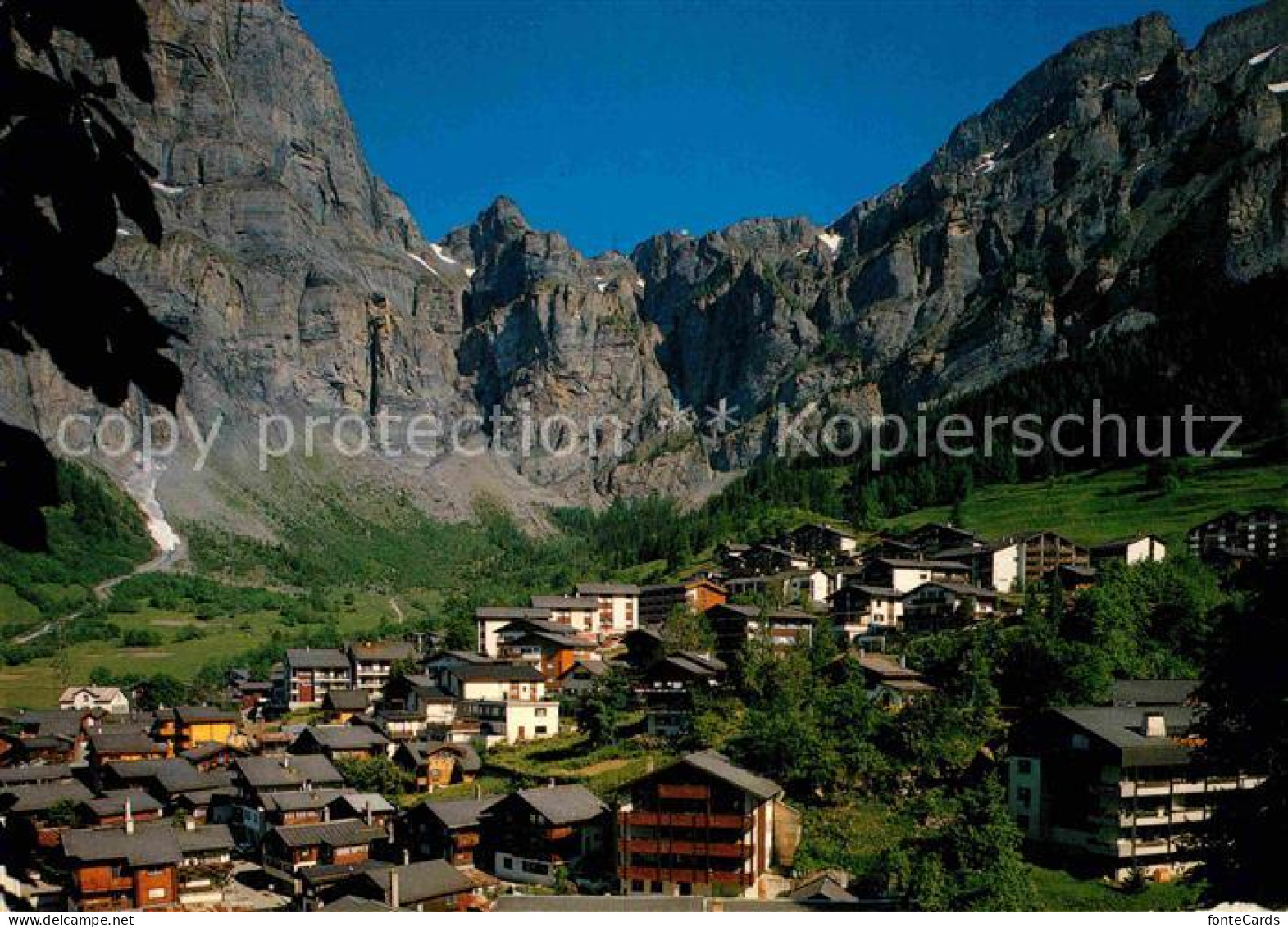 12738981 Leukerbad Ansicht Mit Gemmipass Loeche-les-Bains - Andere & Zonder Classificatie