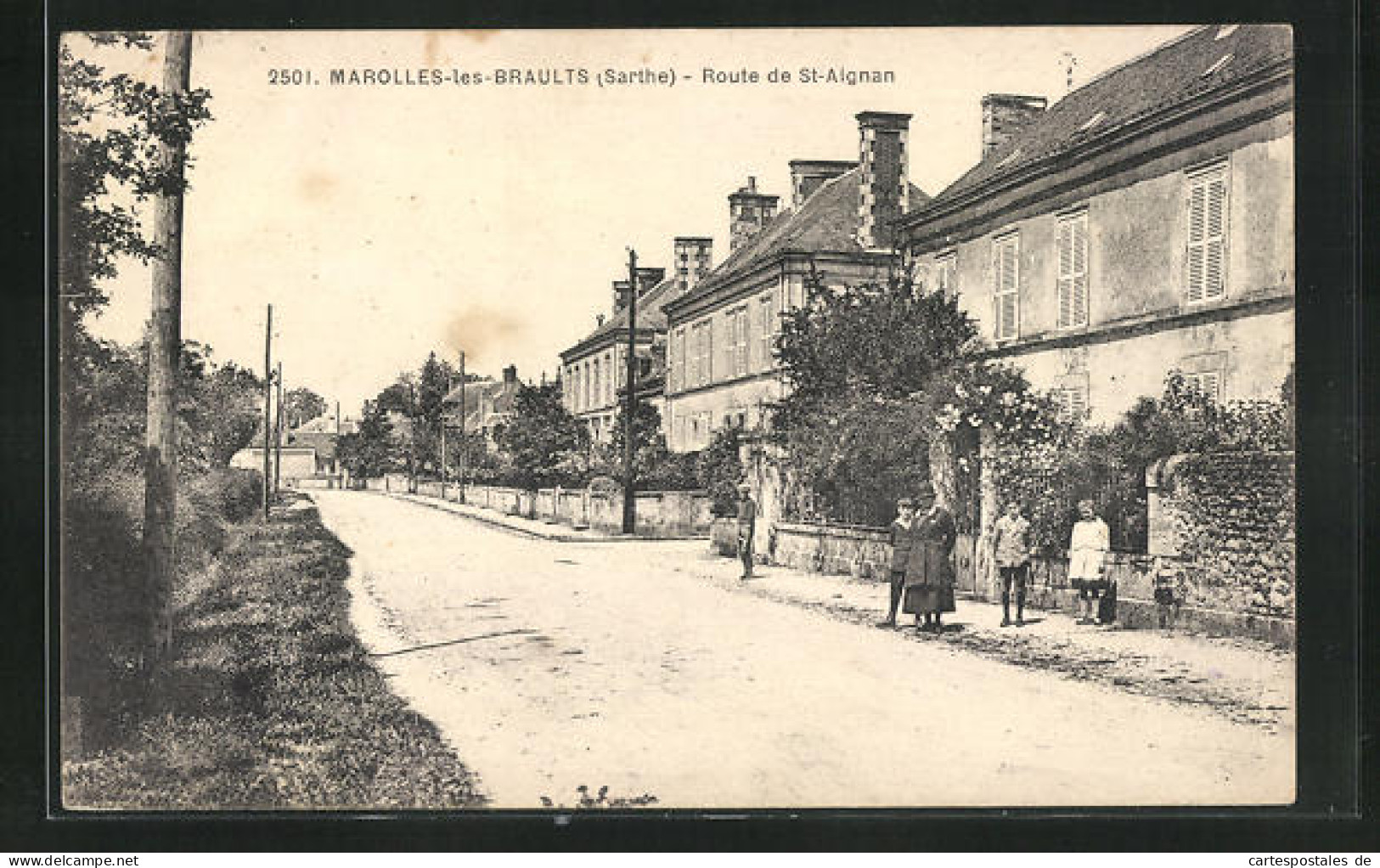 CPA Marolles-les-Braults, Route De St-Aignan  - Marolles-les-Braults