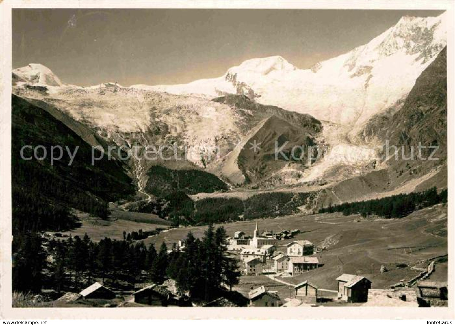 12735298 Saas-Fee Mit Allalin Feegletscher Alphubel Taeschhorn Saas Fee - Andere & Zonder Classificatie