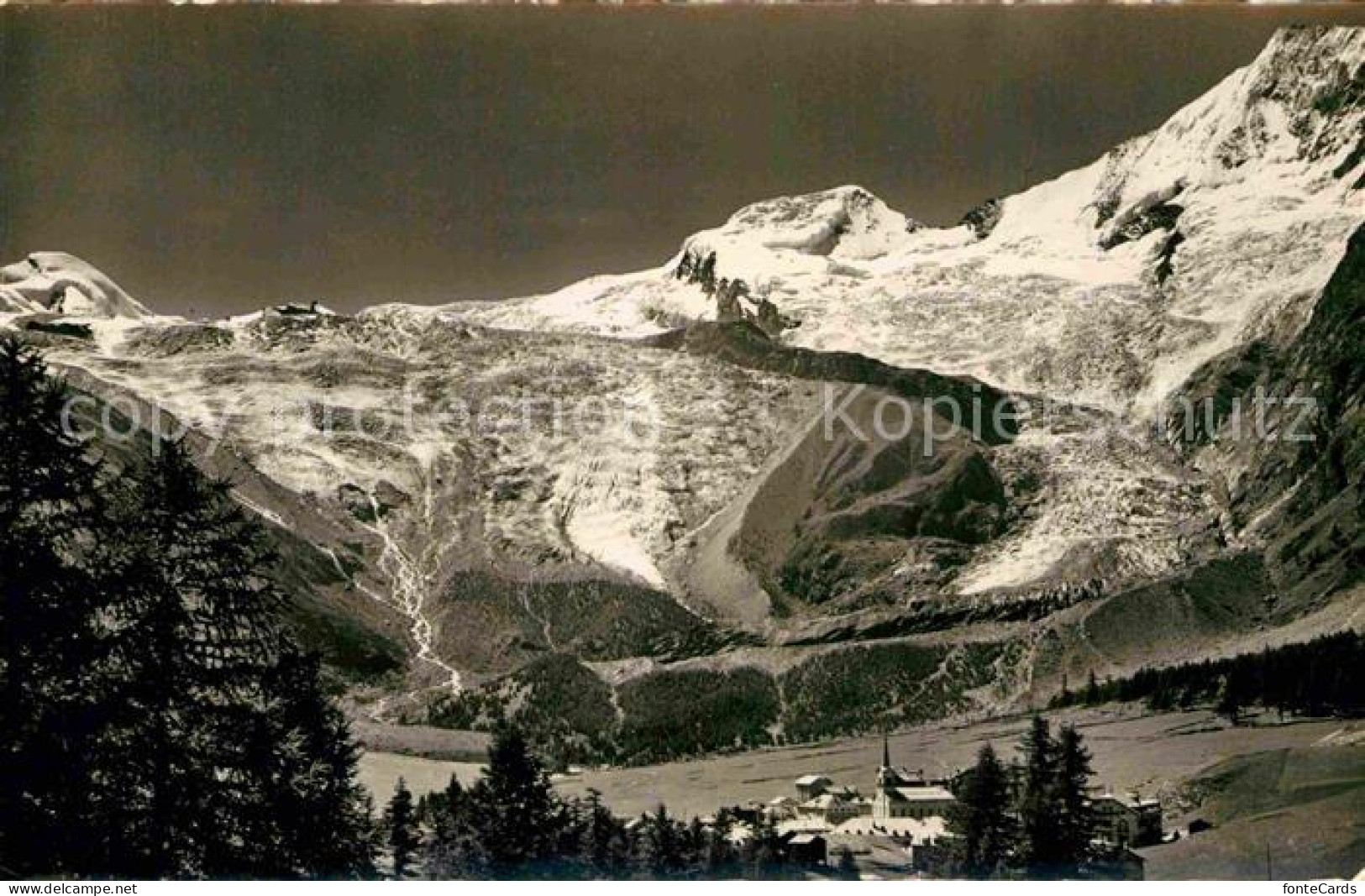 12735124 Saas-Fee Allalinhorn Alphubel Und Feegletscher Walliser Alpen Saas Fee - Other & Unclassified