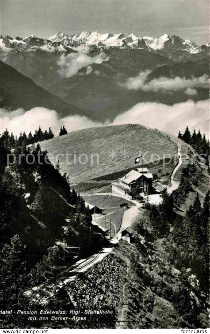 12734360 Rigi Staffel Hotel Pension Edelweiss Mit Berner Alpen Rigi Staffel - Altri & Non Classificati