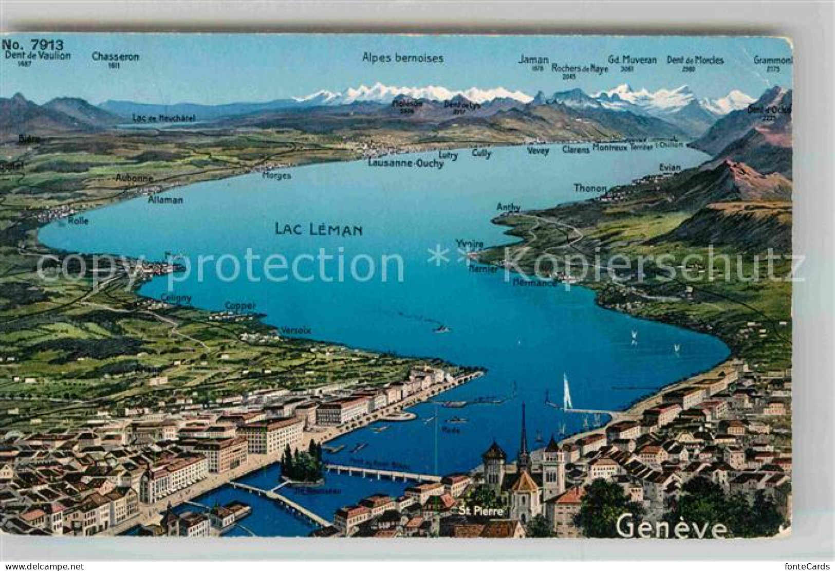 12734234 Geneve GE Lac Leman Bergketten  Geneve - Autres & Non Classés