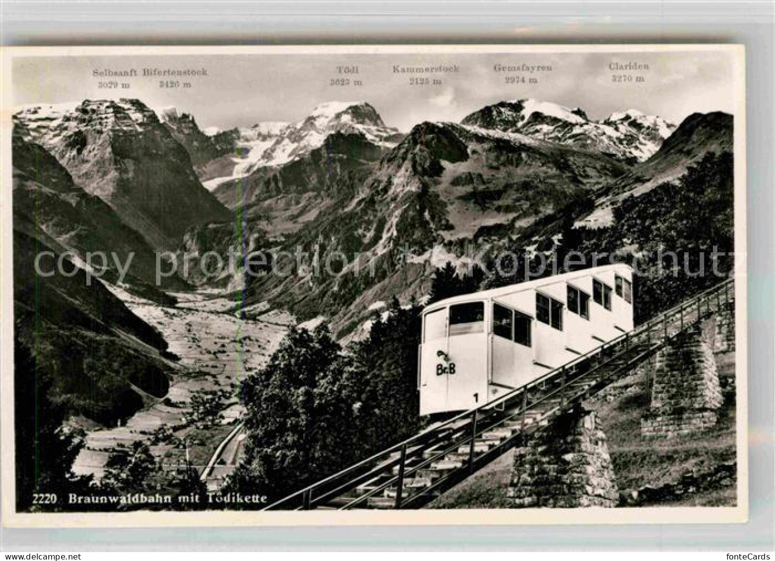 12734232 Braunwald GL Braunwaldbahn Toedikette Braunwald - Other & Unclassified