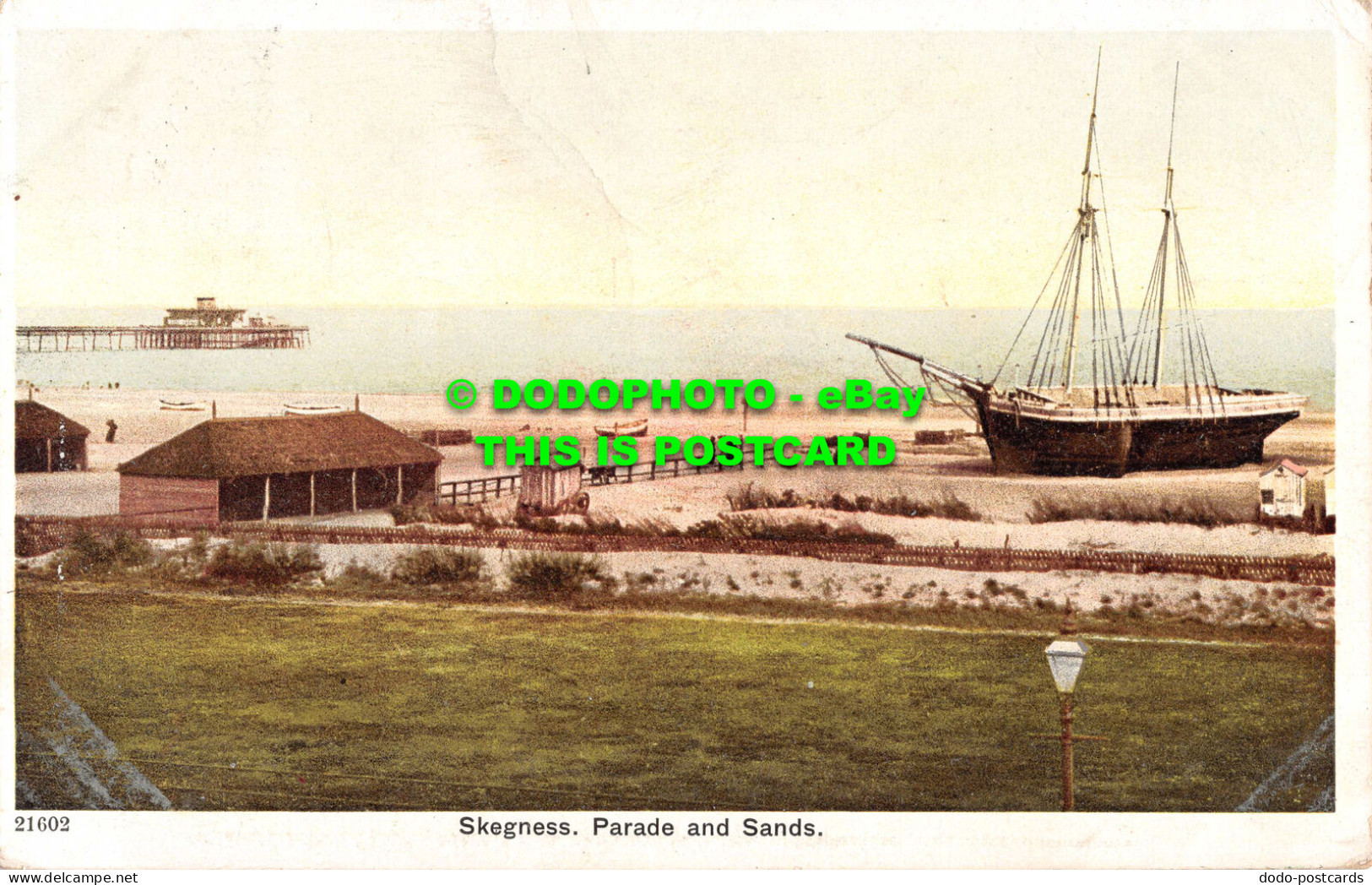 R534557 Skegness. Parade And Sands. Picture Post Card. 1907 - Monde