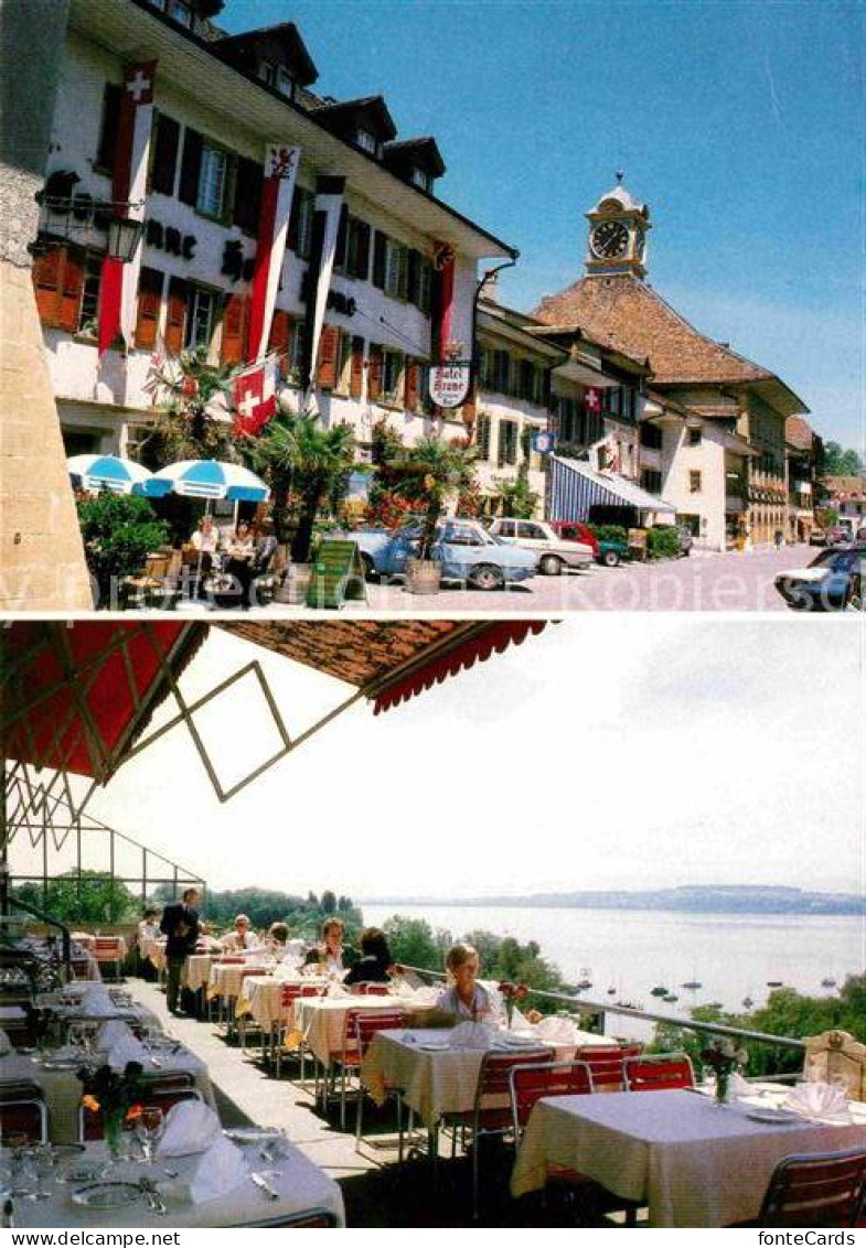 12733111 Murten Morat Hotel Krone Seeterrasse Murten - Sonstige & Ohne Zuordnung