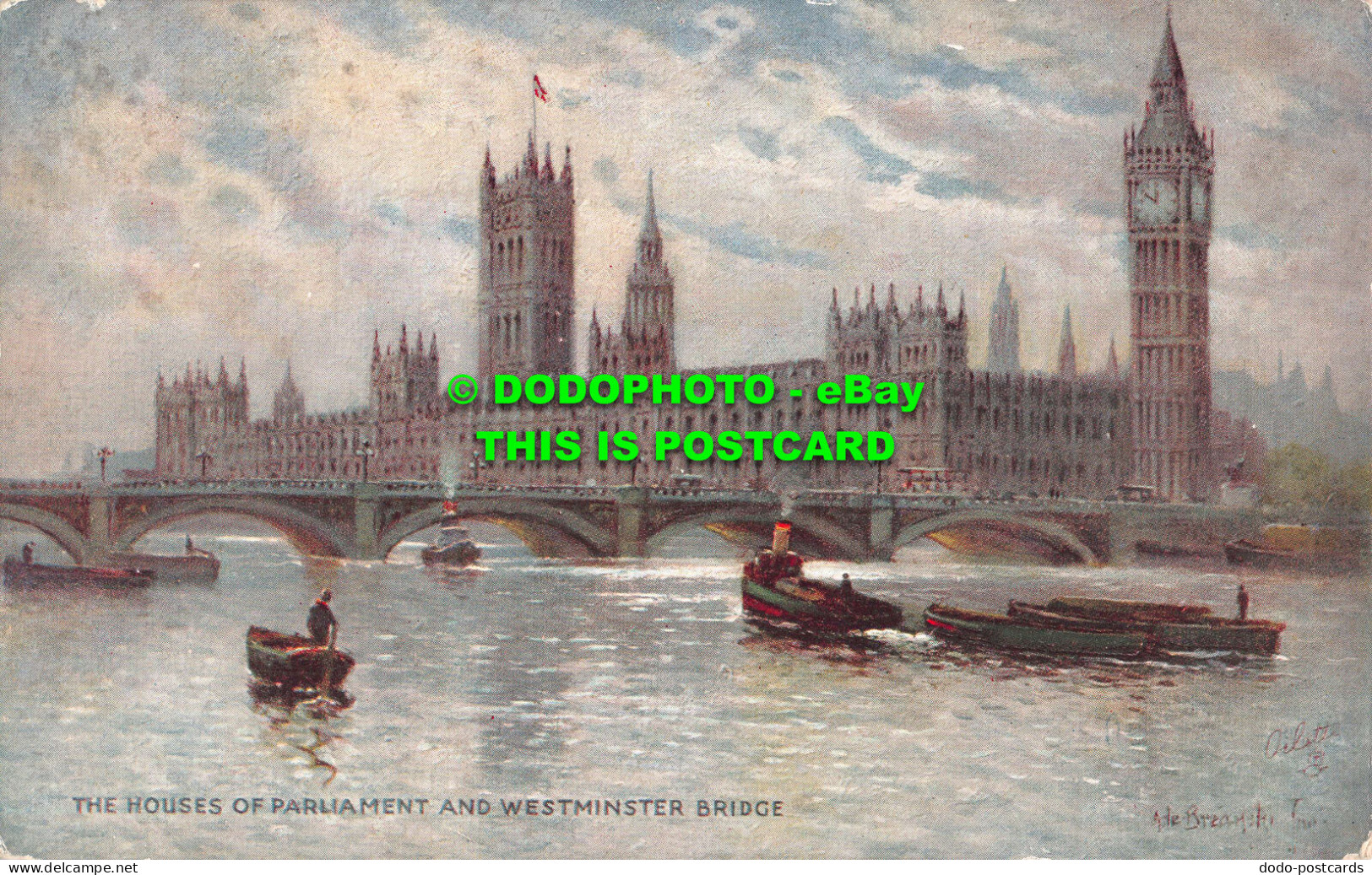 R534570 The Houses Of Parliament And Westminster Bridge. Tuck. Oilette. No. 7898 - Monde