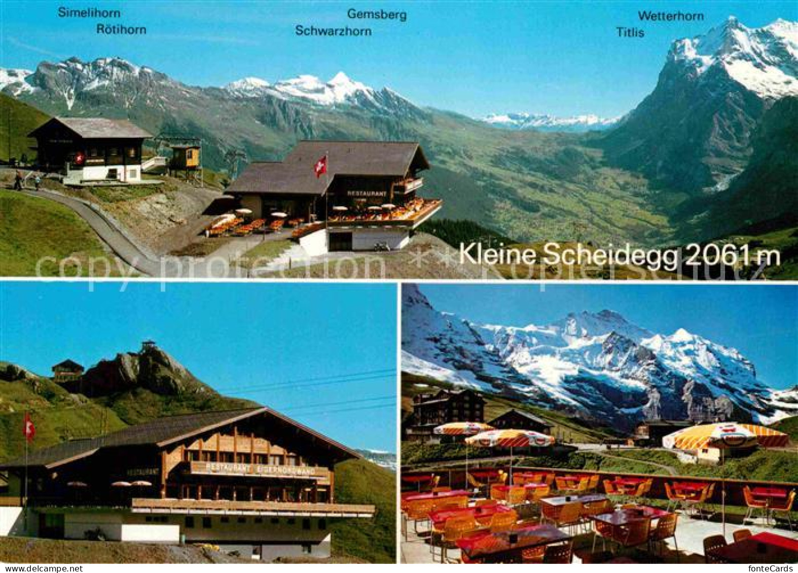 12733092 Kleine Scheidegg Interlaken Restaurant Eigernordwand Sonnenterrasse Alp - Sonstige & Ohne Zuordnung