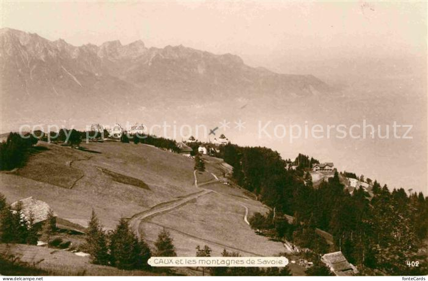 12733024 Caux VD Et Les Montagnes De Savoie Montreux - Altri & Non Classificati