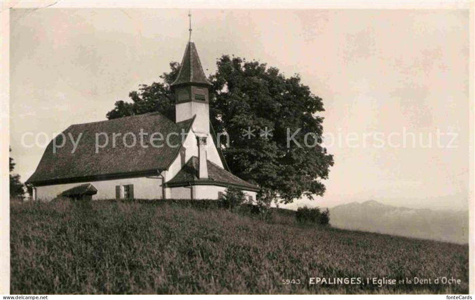 12733014 Epalinges Eglise Et La Dent D Oche Epalinges - Altri & Non Classificati