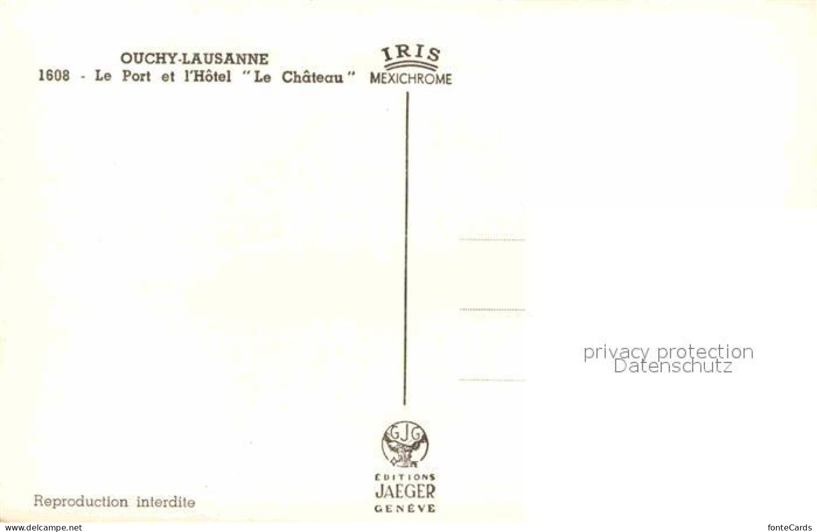 12732998 Lausanne Ouchy Le Port Et L Hotel Le Chateau Lausanne - Autres & Non Classés