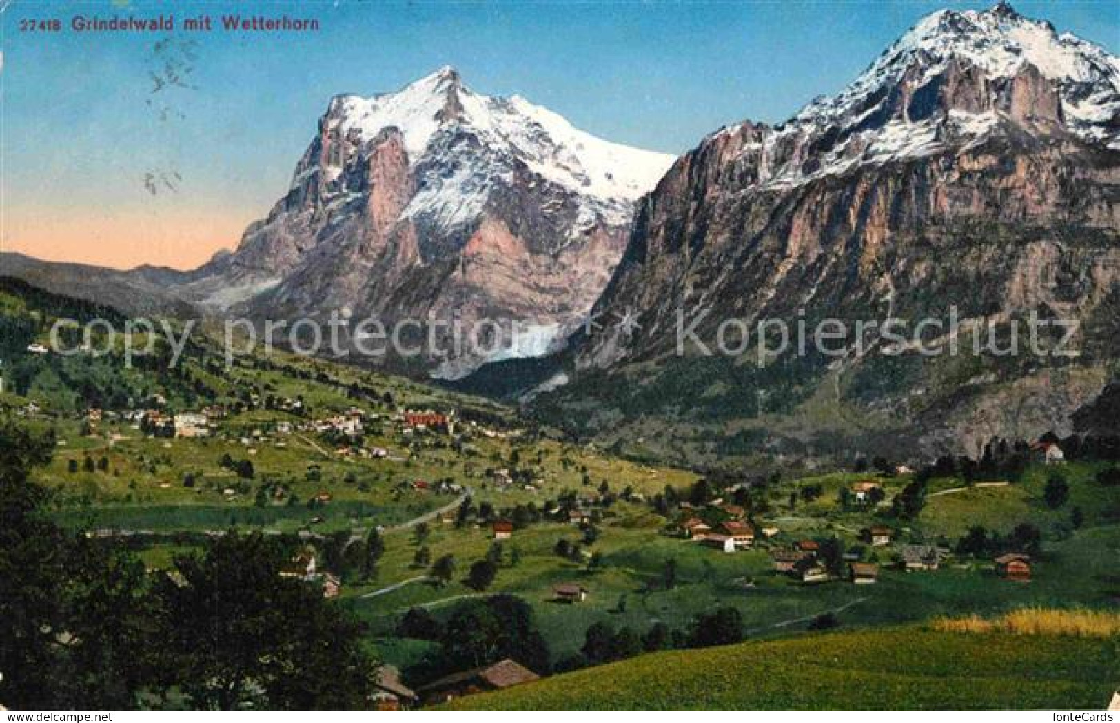 12732918 Grindelwald Mit Wetterhorn Grindelwald - Sonstige & Ohne Zuordnung