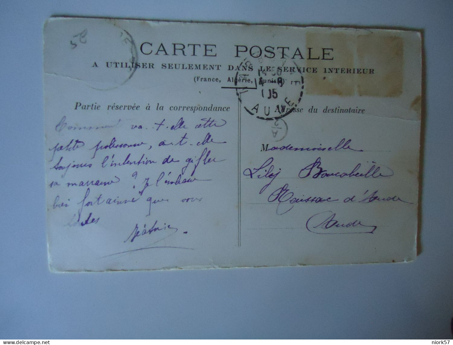 FRANCE  POSTCARDS  GREETING   1901    FOR MORE PURCHASES 10% DISCOUNT - Andere & Zonder Classificatie