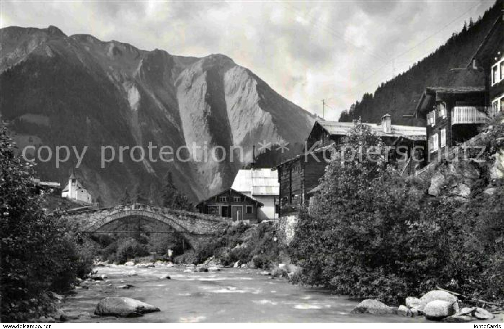 12732421 Binn Mit Breithorn Und Bruecke Binn - Andere & Zonder Classificatie