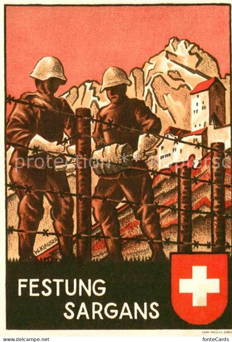 12732371 Sargans Festung Sargans Sargans - Andere & Zonder Classificatie