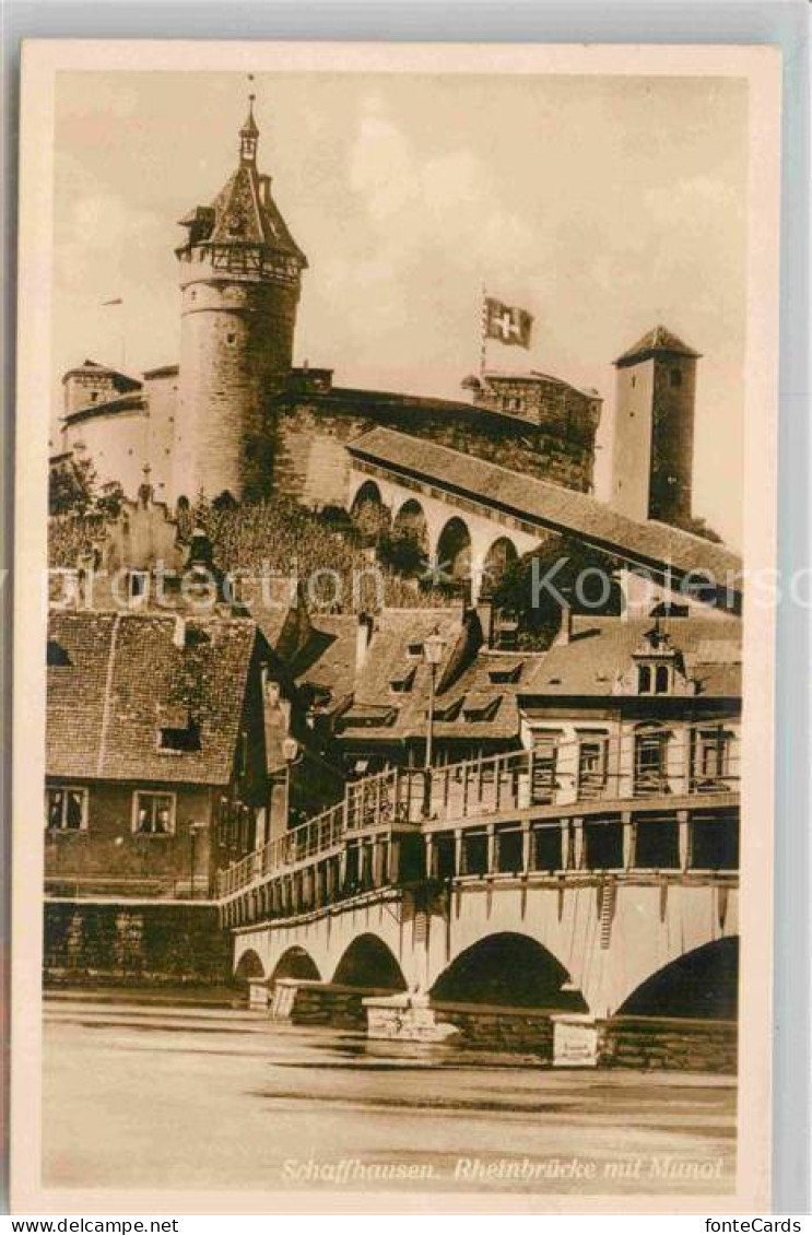 12730301 Schaffhausen SH Rheinbruecke Munot Schaffhausen - Otros & Sin Clasificación