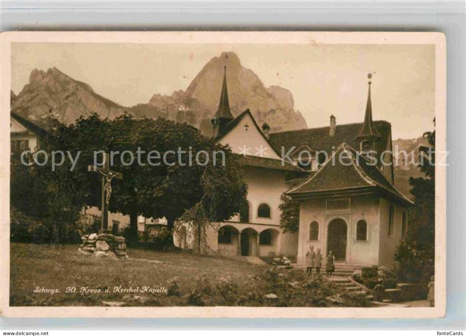12730284 Schwyz Heilig Kreuz Kerchel Kapelle Schwyz - Andere & Zonder Classificatie