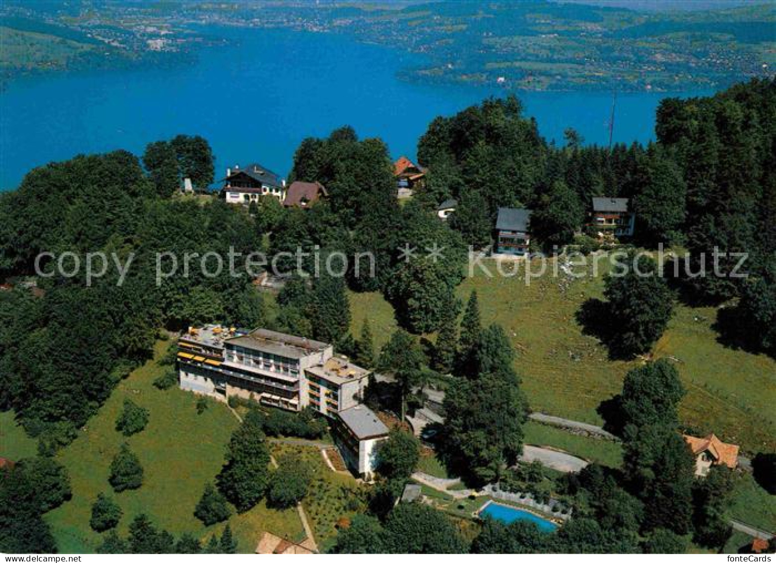 12727081 Buergenstock Vierwaldstaettersee Hotel Waldheim Fliegeraufnahme  - Autres & Non Classés