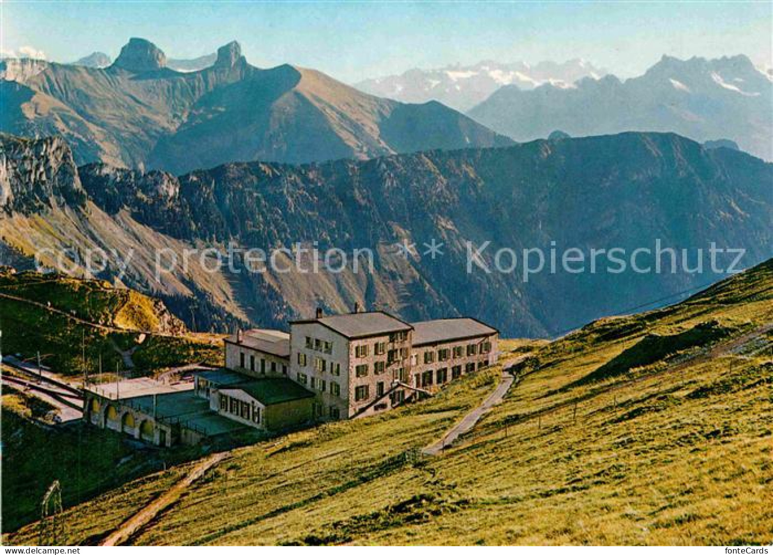 12727038 Montreux VD Grand Hotel Des Rochers De Naye Et Les Alpes Berghotel Alpe - Autres & Non Classés