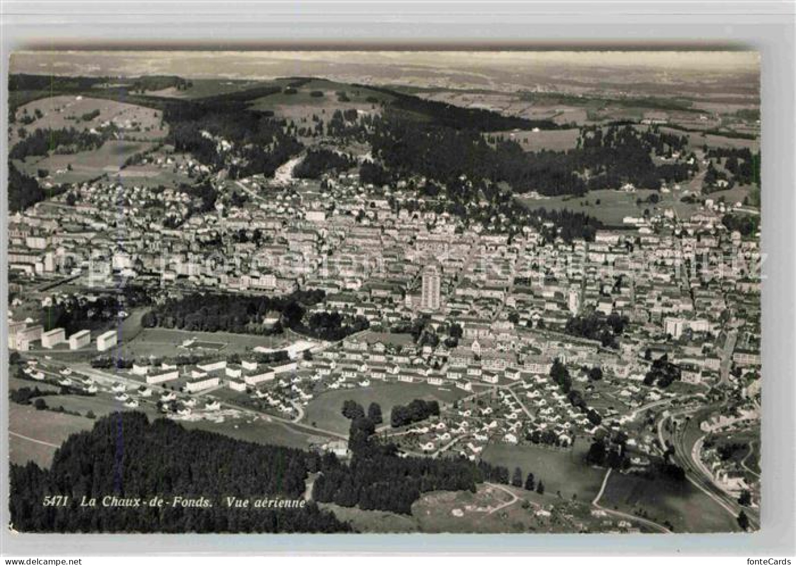 12726810 La Chaux-de-Fonds Vue Aerienne La Chaux-de-Fonds - Sonstige & Ohne Zuordnung