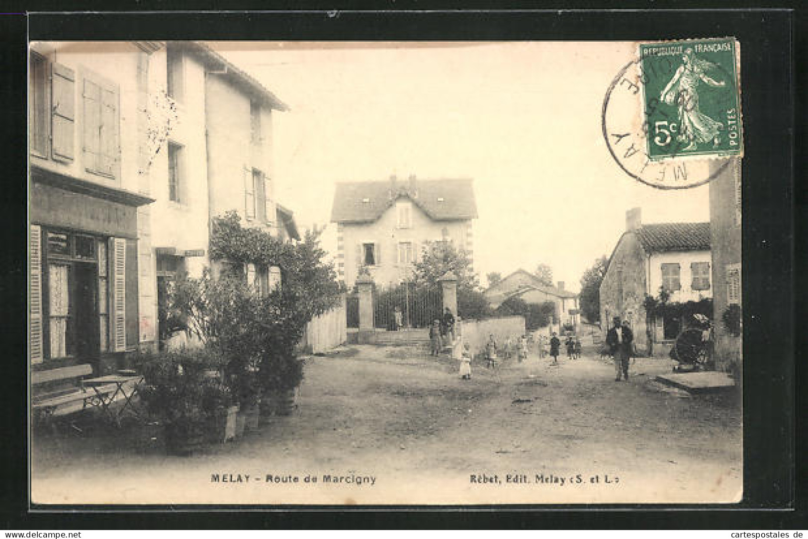 CPA Melay, Route De Marcigny  - Other & Unclassified